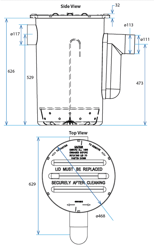 Everhard Industries 45 Litre Domestic Grease Arrestor Waterless