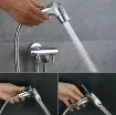 Handheld-Toilet-Bidet-Sprayer-Set-Kit-Stainless-Steel Hands Operation