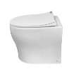 Porcelain Palisade composting toilet pedestal side profile