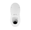 Porcelain Palisade composting toilet pedestal top view