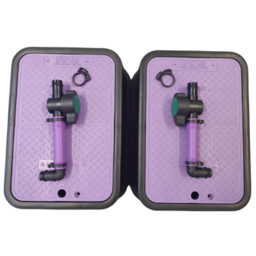 GreyFlow Flush Valve Kit X2 valves Box