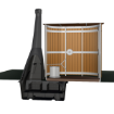 Kazuba STK drying toilet NZ in building